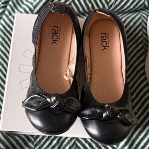 Stylish Black Kids Dress Shoes with Bow